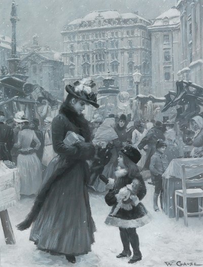 The Christmas Fair Am Hof, 1901 by Wilhelm Gause