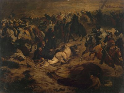 Wounding of Blücher at Ligny by Wilhelm Lindenschmit der Jüngere