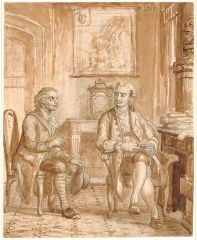 Minister Guldberg and Wessel by Wilhelm Marstrand