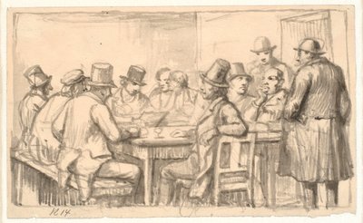 Politicians in a tavern by Wilhelm Marstrand