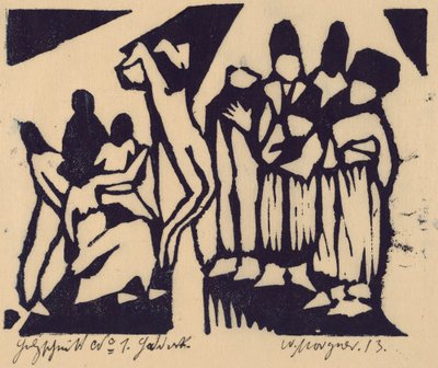 Crucifixion I by Wilhelm Morgner
