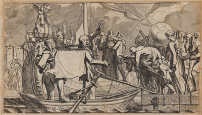 The Embarkation in the Ship of Fools by Wilhelm Stettler