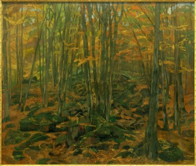 Rock Debris in the Odenwald by Wilhelm Trübner