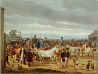 Horse Market by Wilhelm von Kobell