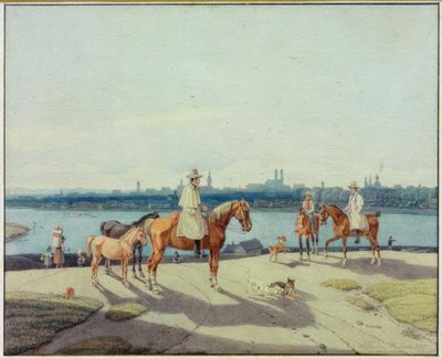 Rider on the Isar River near Munich by Wilhelm von Kobell