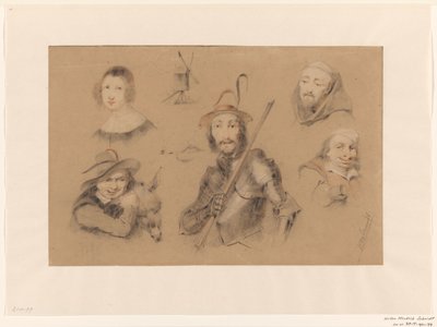 Figures from Don Quixote by Willem Hendrik Schmidt