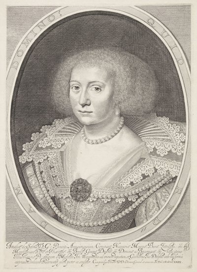 Portrait of Amalia of Solms by Willem Jacobsz Delff