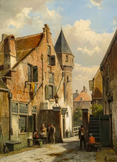 A View of Leiden by Willem Koekkoek