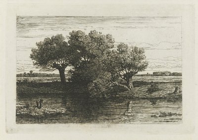 Fisherman by the Pollard Willows by Willem Roelofs (I)