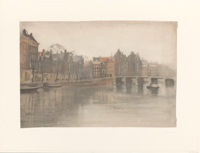 The Old Waal in Amsterdam by Willem Arnoldus Witsen