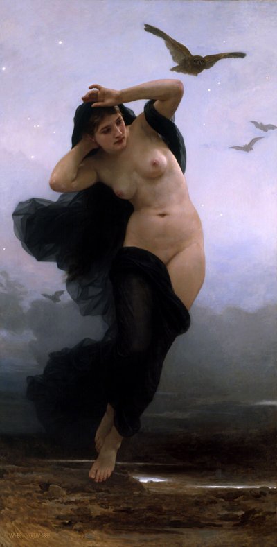 The Night by William Adolphe Bouguereau