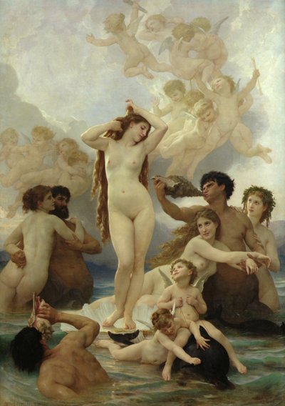 The Birth of Venus by William Adolphe Bouguereau