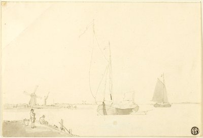Dutch Coast Scene by William Anderson