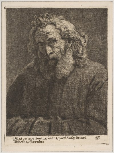 Old Man with a Long Beard by William Baillie