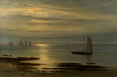 The Mouth of the Tay - Moonrise by William Barclay