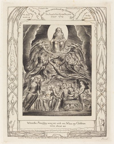 Satan Before the Throne of God by William Blake