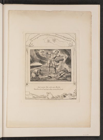 Satan Smiting Job with Boils by William Blake