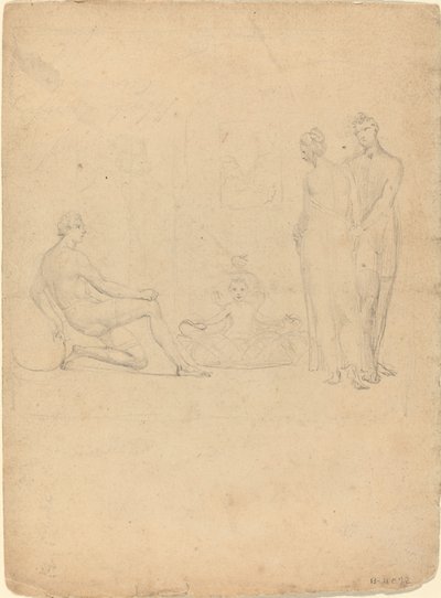 The Infant Hercules Throttling the Serpents by William Blake