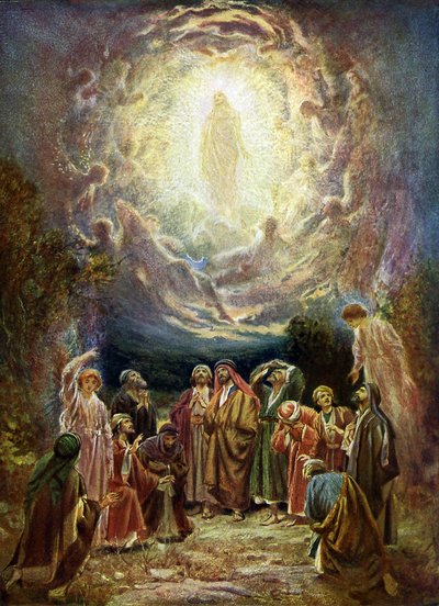 Jesus ascends to heaven by William Brassey Hole