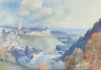 Richmond Castle and Town, Yorkshire by William Callow