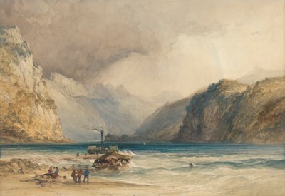 Walenstadt, from Weesen, Switzerland by William Callow