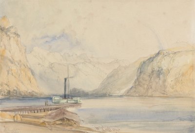 Wallenstadt from Wesen, Switzerland by William Callow