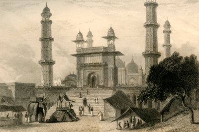 Mosque at Mathura, 1835 by William Daniell