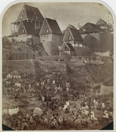 View of Antsahatsiroa, Madagascar by William Ellis