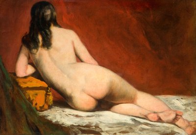 Nude Study Of A Reclining Woman by William Etty