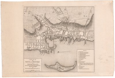 A Plan of Newport by William Faden