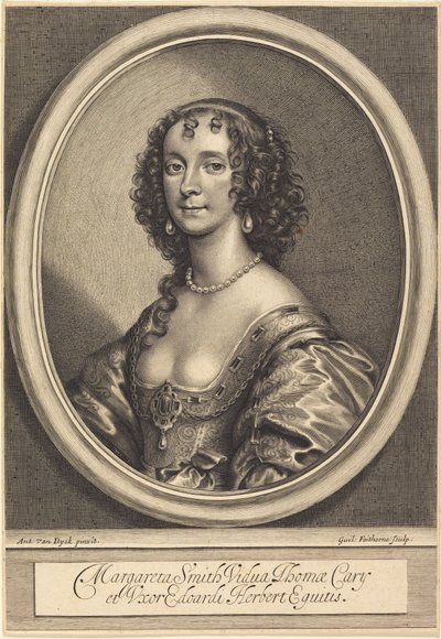 Margaret Smith by William Faithorne after Sir Anthony van Dyck