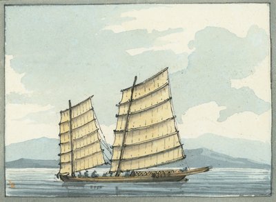 Chinese Pilot boat from Macao by William Ffarington
