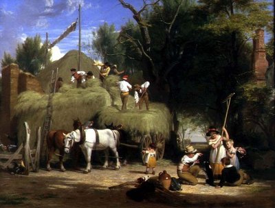 Stacking Hay by William Frederick Witherington