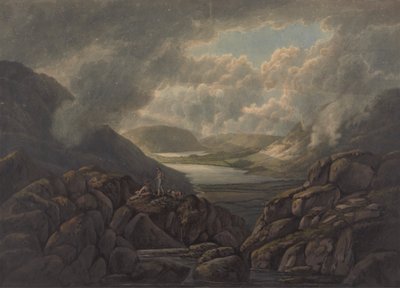 View of Lakes Buttermere and Crummock Water by William Green