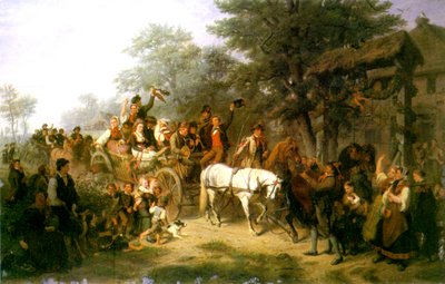A Village Wedding by William Hahn