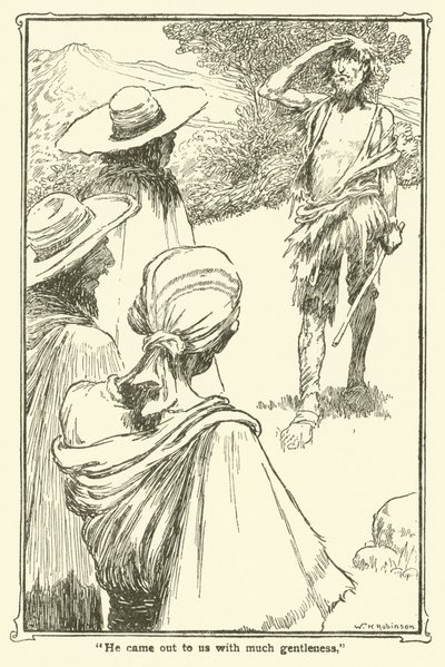 Illustration for Don Quixote by William Heath Robinson