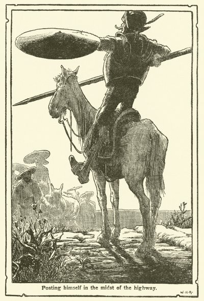 Illustration for Don Quixote by William Heath Robinson