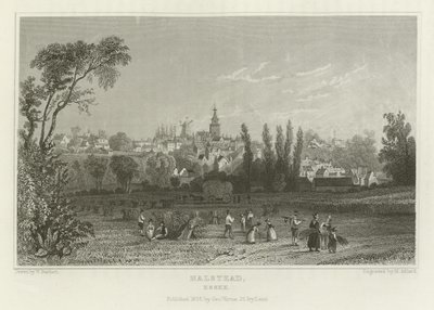 Halstead, Essex by William Henry Bartlett