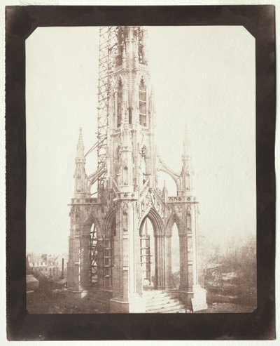 Scott Monument Under Construction by William Henry Fox Talbot