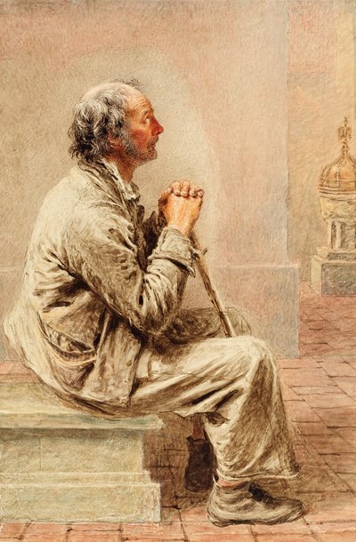 Rustic Devotion, c.1840 by William Henry Hunt