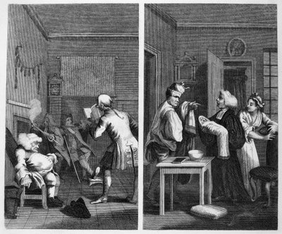 Frontispiece to Tristram Shandy by William Hogarth