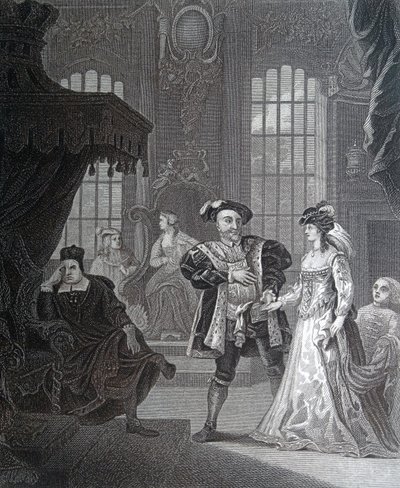 King Henry the Eighth & Anna Bullen by William Hogarth