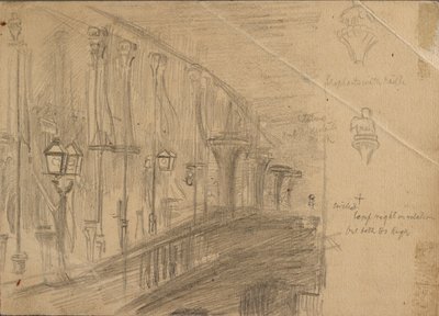 Study of London Bridge, 1863 by William Holman Hunt