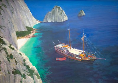 Greek schooner by William Ireland