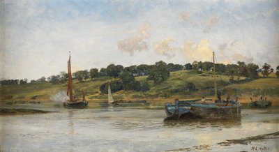 Barges on the Medway by William Lionel Wyllie