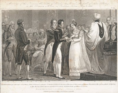 Wedding of Princess Charlotte by William Marshall (after) Craig