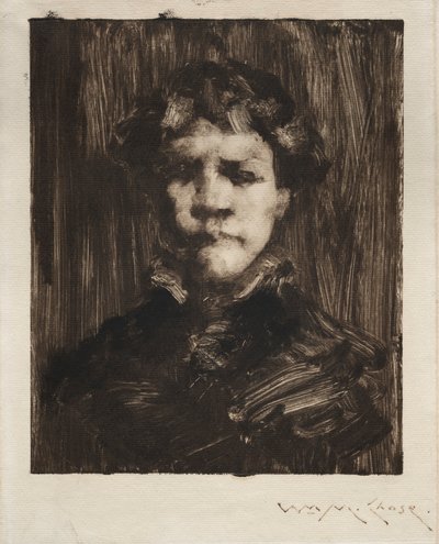 Head of a Boy by William Merritt Chase
