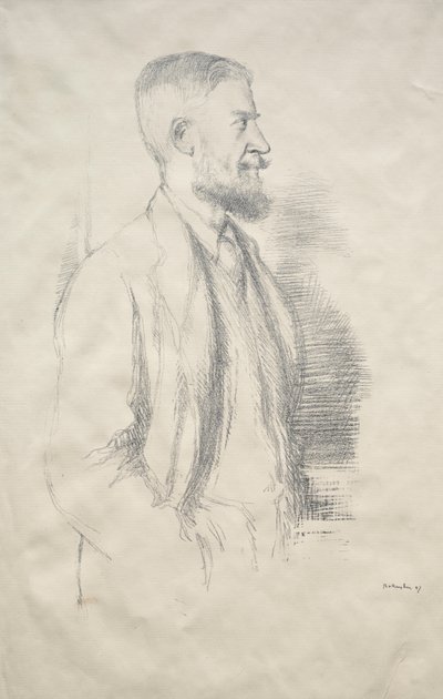 George Bernard Shaw, 1897 by William Rothenstein