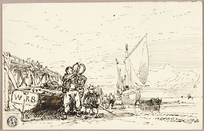 Harbor Scene by William Roxby Beverley