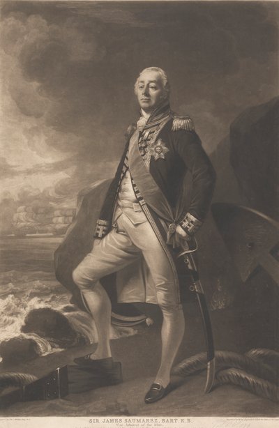 Sir James Saumarez, 1st Baron de Saumarez by William Say